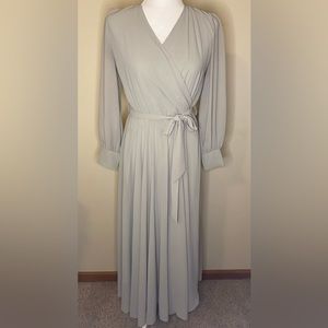 IvyCityCo silver sage maxi dress